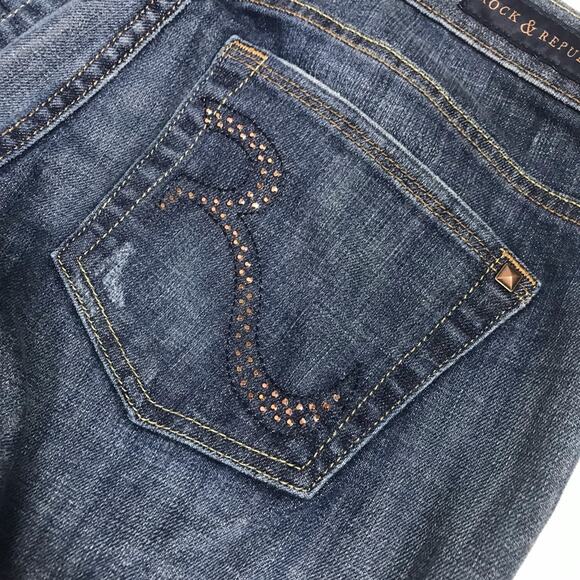 Rock & Republic Sadie Straight-Leg Denim Jeans Size 8 - Picture 9 of 11